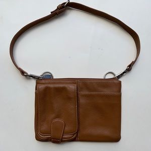Brown&Tan leather Tignanello Purse